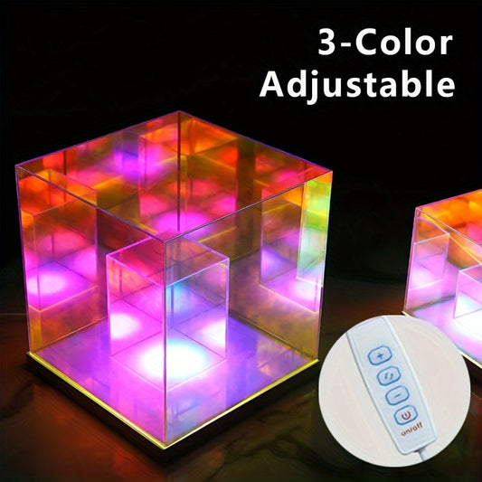 Rynx | LumiLuxe - Traditional LED Table Lamp, 3-Color Adjustable, USB-Powered