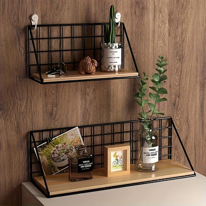Rynx | IronRack - Metal Floating Shelf - Hanging Storage Rack for Bathroom and Living Room