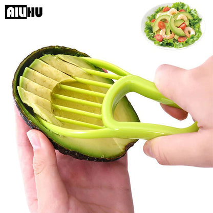 Rynx | 3 in 1 Avocado Slicer Shea Corer Butter Fruit Peeler Cutter Pulp Separator Plastic Knife Kitchen Appliances Vegetable Tools Kitchen Gadgets
