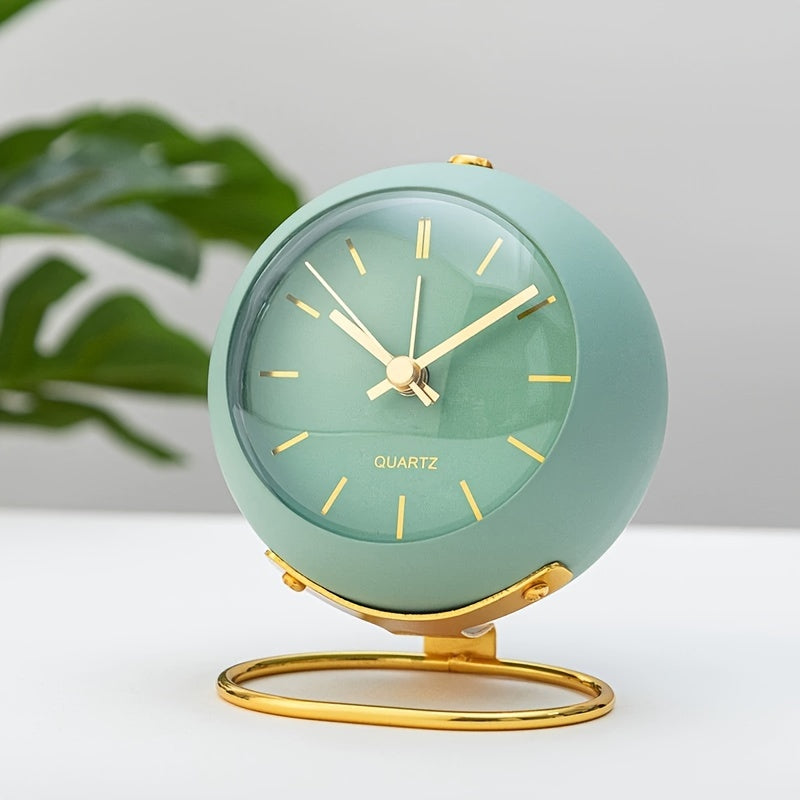 Rynx | Retro Analog Alarm - Silent Non-Ticking Metal Clock