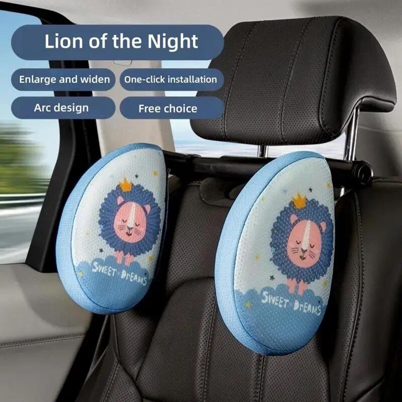 Rynx | Adjustable Car Seat Headrest - Comfortable Headrest for Travel, Suitable for All Ages