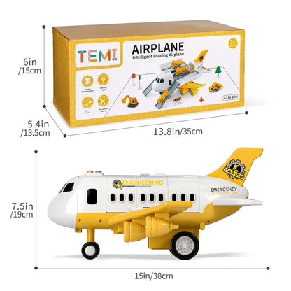 RYNX | Skies Airplane Set - Toy airplane with flashing lights