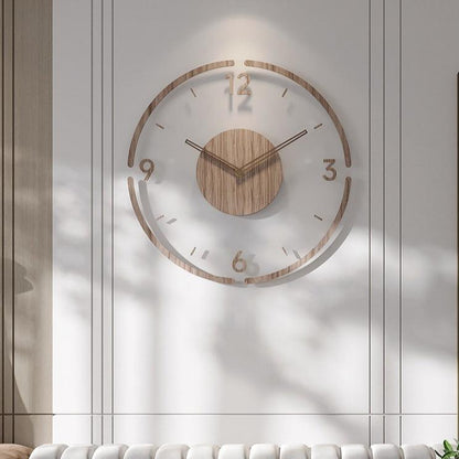 RYNX | Nordic – Decorative Clock In Solid Wood, 35 Cm