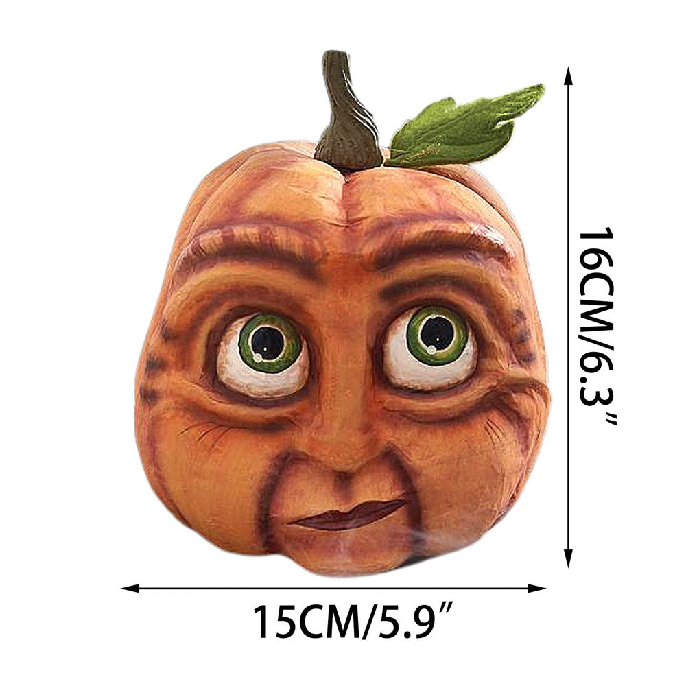 Rynx | Funny Pumpkins for Fall Decorations, Pumpkins with Faces, Halloween Pumpkin Decoration Statue for Wedding Thanksgiving Home Table Decor