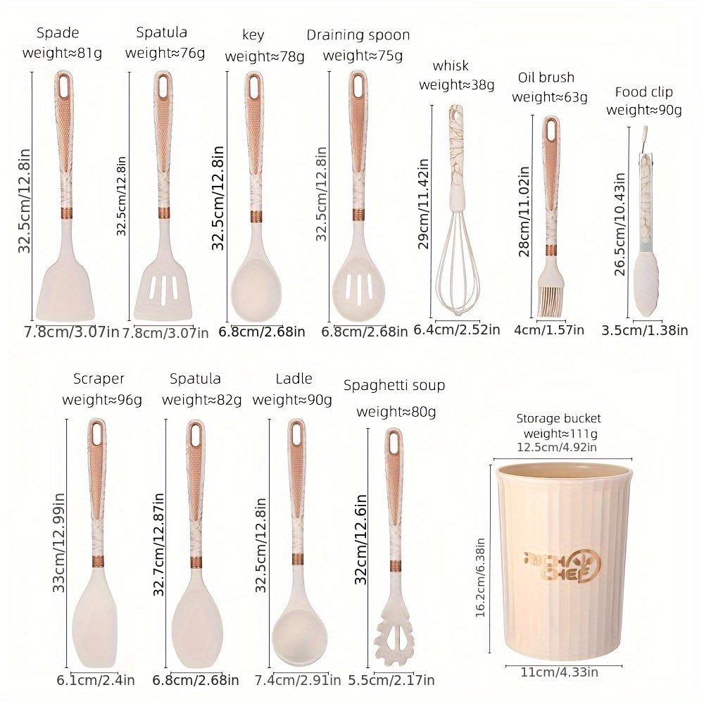 RYNX | Cooking - Cooking fun with the Elegant Silicone Kitchen Utensil Set