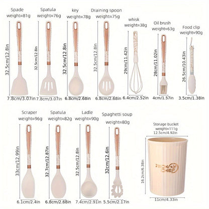 RYNX | Cooking - Cooking fun with the Elegant Silicone Kitchen Utensil Set