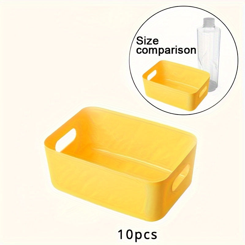 Rynx | Set of 10 Storage Boxes - Lightweight Plastic Organizer