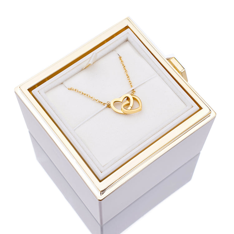 RYNX | [Ideal Gift] Eternal Rose Box - With Engraved Necklace & Artificial Rose