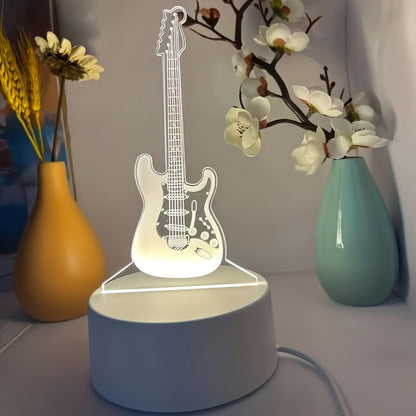 Rynx | MusicGlow - 3D Guitar LED Night Light with Multicolored Mood Lighting