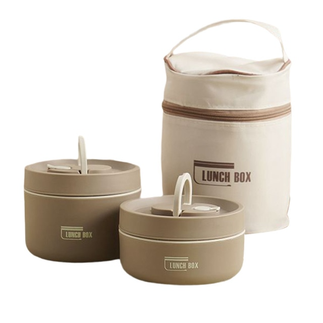 Rynx | IsoPro™ Multi-layer Insulated Lunch Box | Thermo Box for Hot and Cold Dishes | FREE Carry Bag