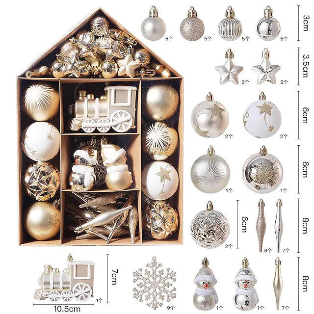 Rynx | 70-piece Set: Christmas Tree Decorations Christmas Balls