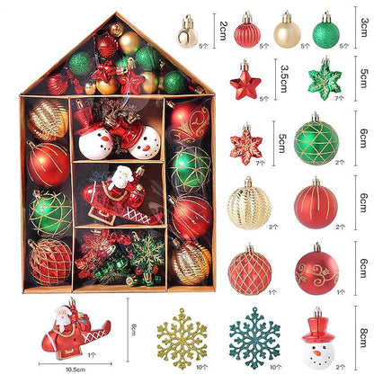 Rynx | 70-piece Set: Christmas Tree Decorations Christmas Balls