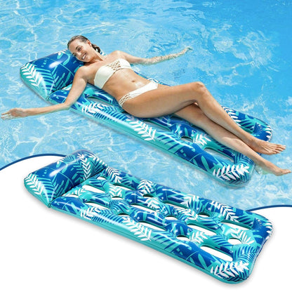 Rynx | 70" x 30" Inflatable Lounge Pool with Headrest
