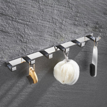 Rynx | 5-piece modern bathroom accessories as a single item or in a set Polished chrome bathroom set