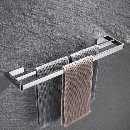 Rynx | 5-piece modern bathroom accessories as a single item or in a set Polished chrome bathroom set