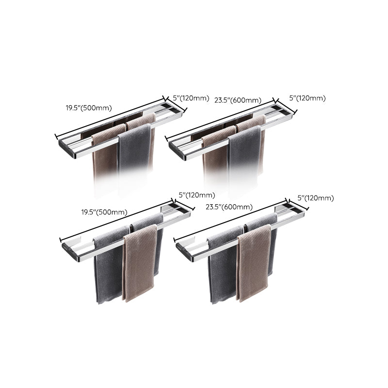 Rynx | 5-piece modern bathroom accessories as a single item or in a set Polished chrome bathroom set