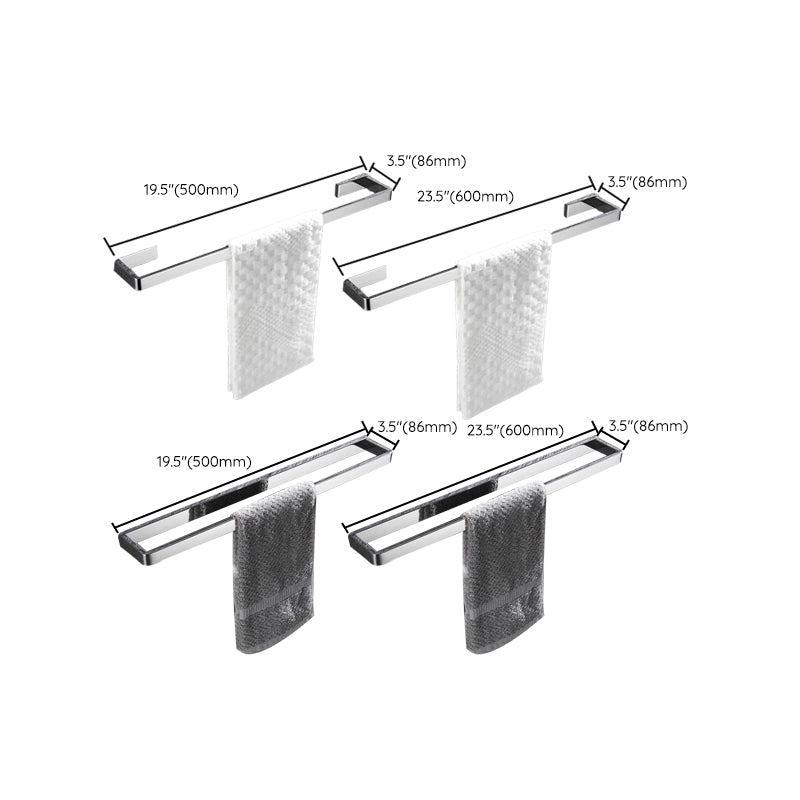 Rynx | 5-piece modern bathroom accessories as a single item or in a set Polished chrome bathroom set