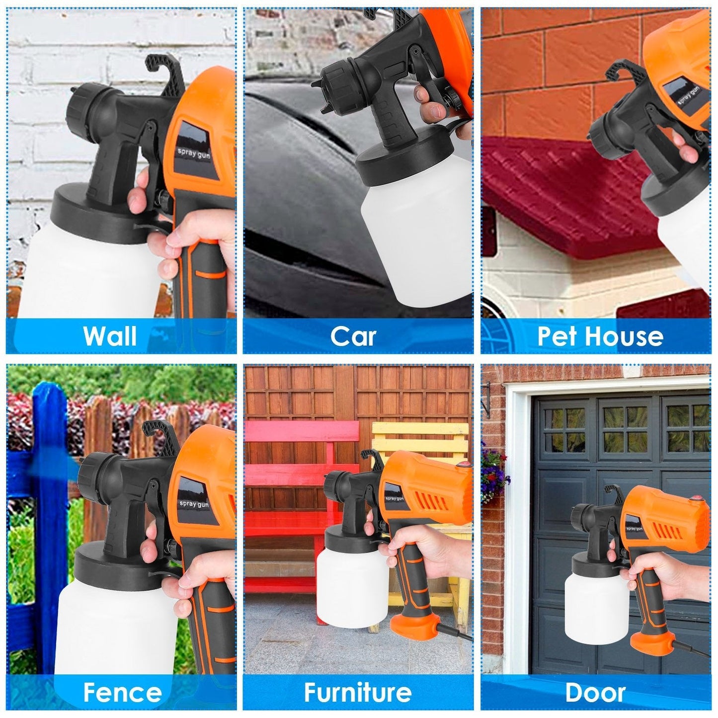 Rynx | 700W Electric Paint Sprayer Handheld HVLP Spray Paint