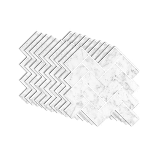 Rynx | Modern Peel & Stick Mosaic Tile PVC Herringbone Peel and Stick Wall Tile