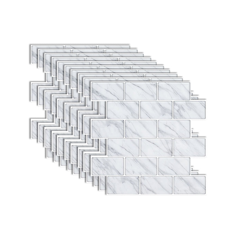 Rynx | Modern Peel & Stick Mosaic Tile PVC Herringbone Peel and Stick Wall Tile