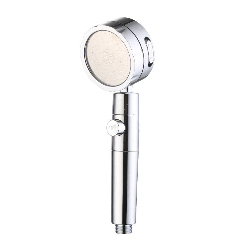 Rynx | Modern Handheld Showerhead 3 Spray Round Metal Shower Heads