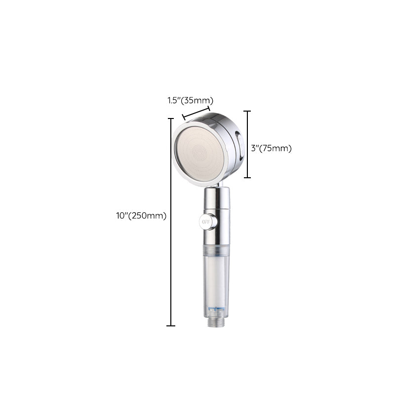 Rynx | Modern Handheld Showerhead 3 Spray Round Metal Shower Heads