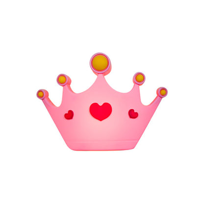 Rynx | Pink Finish Crown Shape Wall Lamp Wall Lamp Cartoon LED Plastic Wall Mount Lamp Fixture