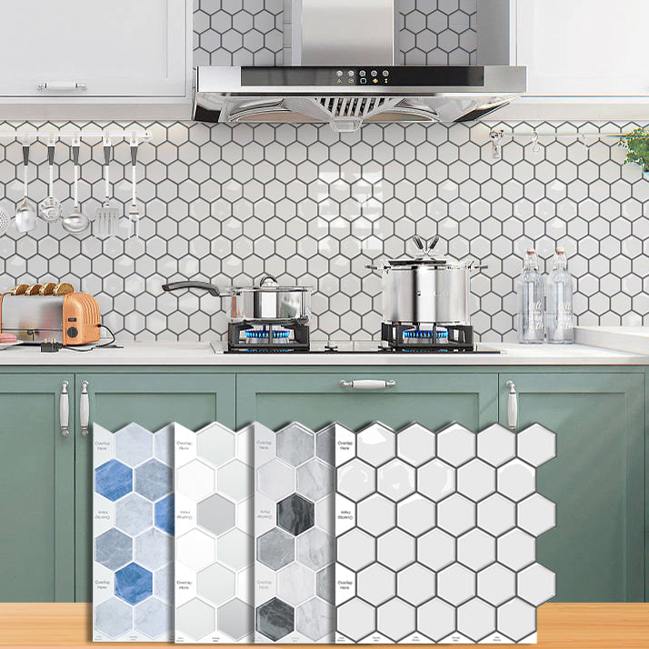 Rynx | Square Peel and Stick Back Wall Modern Plastic Peel and Stick Back Wall