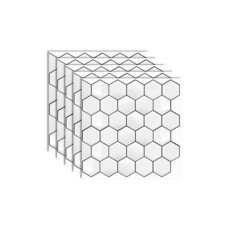 Rynx | Square Peel and Stick Back Wall Modern Plastic Peel and Stick Back Wall
