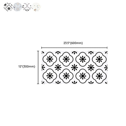 Rynx | PVC Rectangular 10 Pack 12" X 23" Peel & Stick Mosaic Tile Kitchen and Bathroom