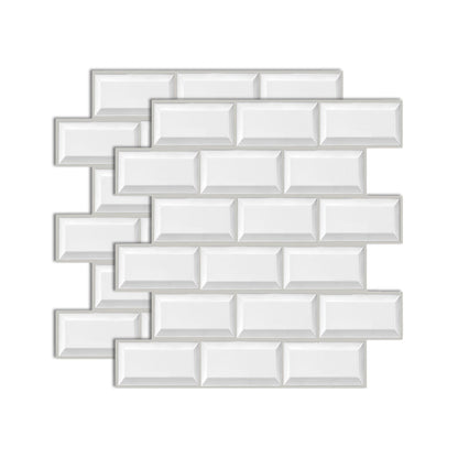 Rynx | Plastic Peel-and-Stick Tiles Indoor Subway Tiles Wallpaper with waterproof