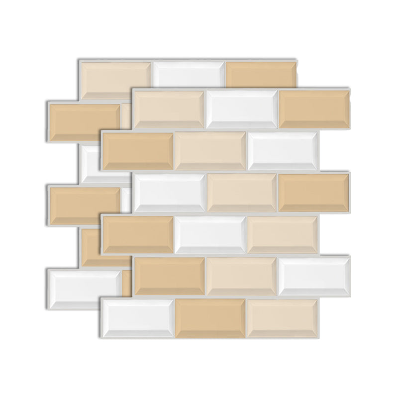 Rynx | Plastic Peel-and-Stick Tiles Indoor Subway Tiles Wallpaper with waterproof