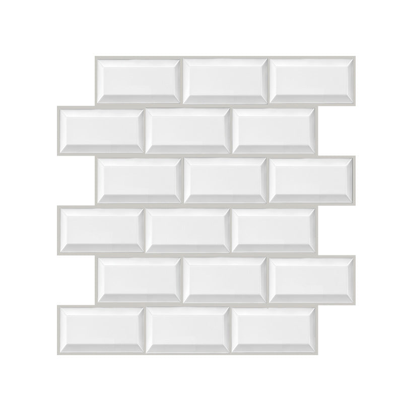 Rynx | Plastic Peel-and-Stick Tiles Indoor Subway Tiles Wallpaper with waterproof