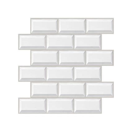 Rynx | Plastic Peel-and-Stick Tiles Indoor Subway Tiles Wallpaper with waterproof