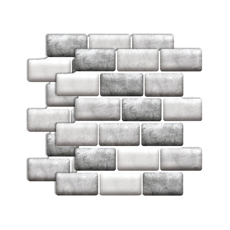Rynx | Plastic Peel-and-Stick Tiles Indoor Subway Tiles Wallpaper with waterproof