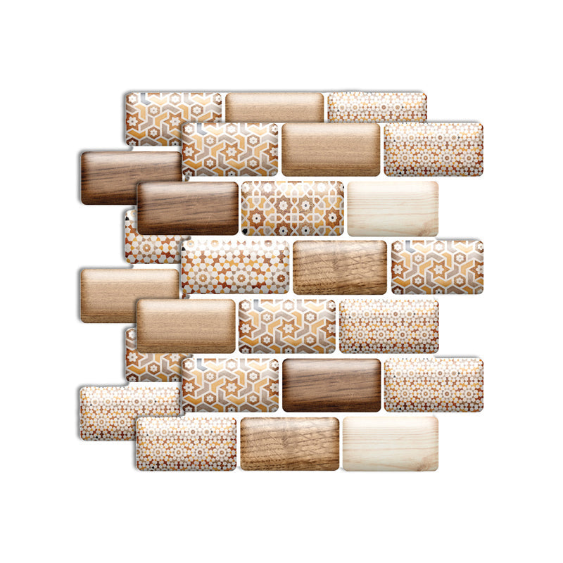 Rynx | Plastic Peel-and-Stick Tiles Indoor Subway Tiles Wallpaper with waterproof