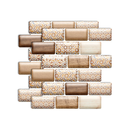 Rynx | Plastic Peel-and-Stick Tiles Indoor Subway Tiles Wallpaper with waterproof