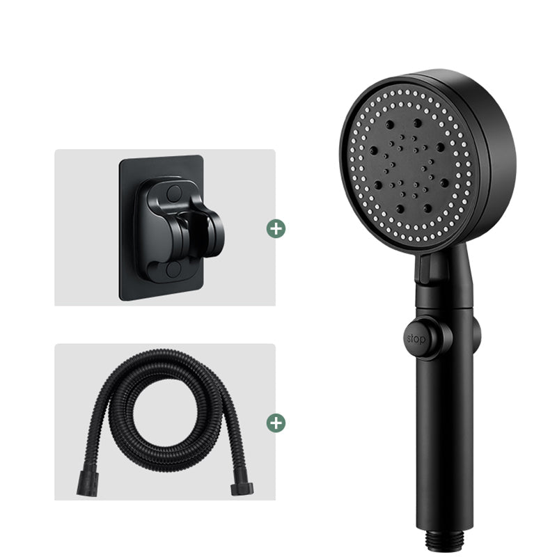 Rynx | Round Handheld Showerhead Modern Plastic Head with Self-Cleaning