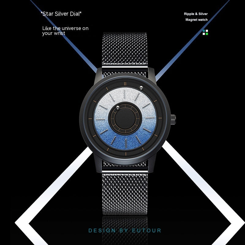 Rynx | Men's magnetic watch quartz original strap 40mm stainless steel strap