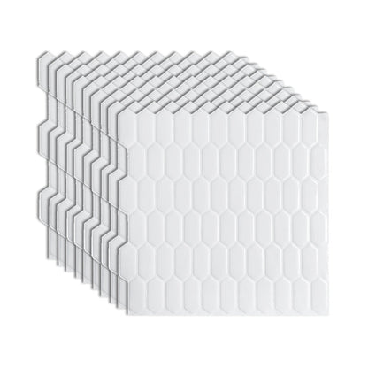 Rynx | Modern Peel & Stick Field Tile PVC Hexagon Mosaic Tile Peel and Stick Back Wall