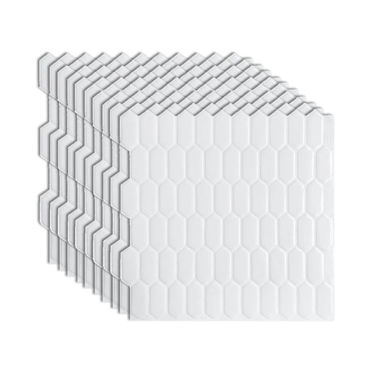 Rynx | Modern Peel & Stick Field Tile PVC Hexagon Mosaic Tile Peel and Stick Back Wall