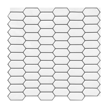 Rynx | Modern Peel & Stick Field Tile PVC Hexagon Mosaic Tile Peel and Stick Back Wall