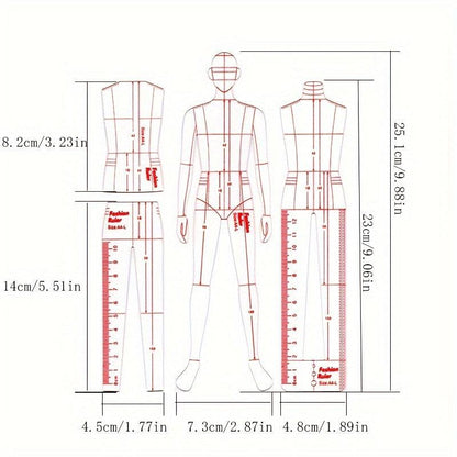 Rynx | Men's Clear Fashion Mannequin: Essential tool for tailoring and knitting