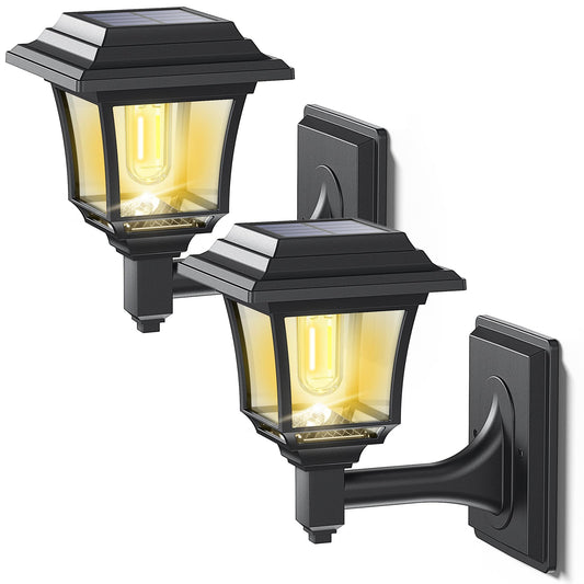 Rynx | Leidrail Solvegglamp 2 Pack - Waterproof Led Edison Bulb Outdoor Light, Warm/Cool White