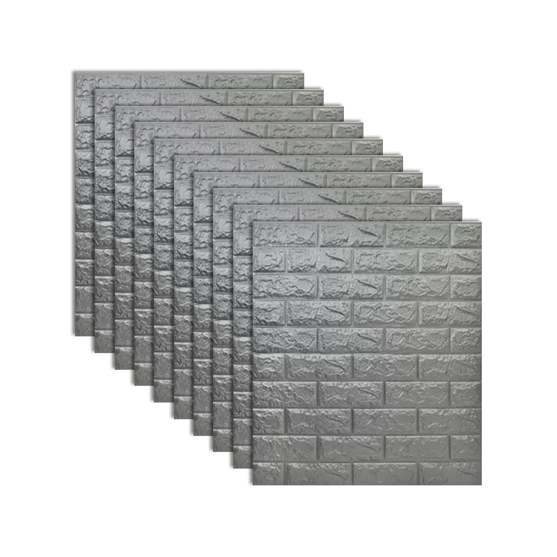 Rynx | Industrial 3D Brick Wall Plank Bathroom Living Room Wall Panel Set of 10