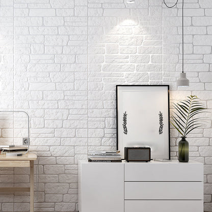 Rynx | Industrial 3D Brick Wall Plank Bathroom Living Room Wall Panel Set of 10