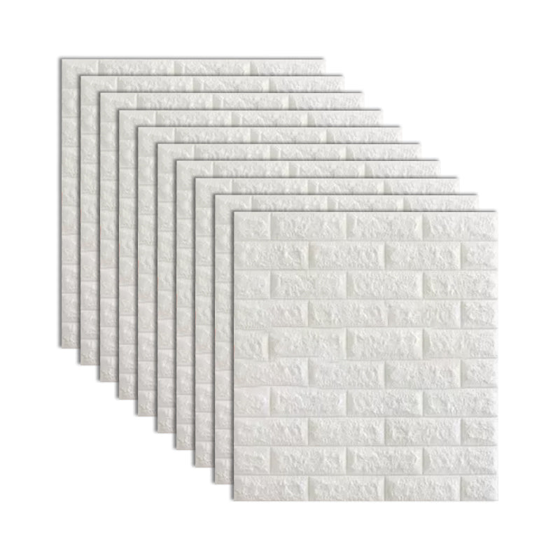 Rynx | Industrial 3D Brick Wall Plank Bathroom Living Room Wall Panel Set of 10