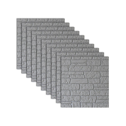 Rynx | Industrial 3D Brick Wall Plank Bathroom Living Room Wall Panel Set of 10