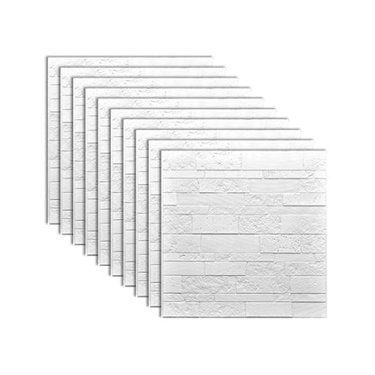 Rynx | Industrial 3D Brick Wall Plank Bathroom Living Room Wall Panel Set of 10