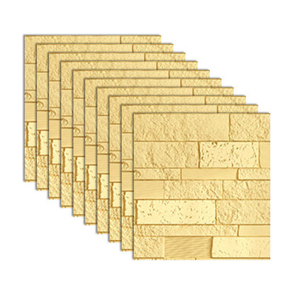 Rynx | Industrial 3D Brick Wall Plank Bathroom Living Room Wall Panel Set of 10